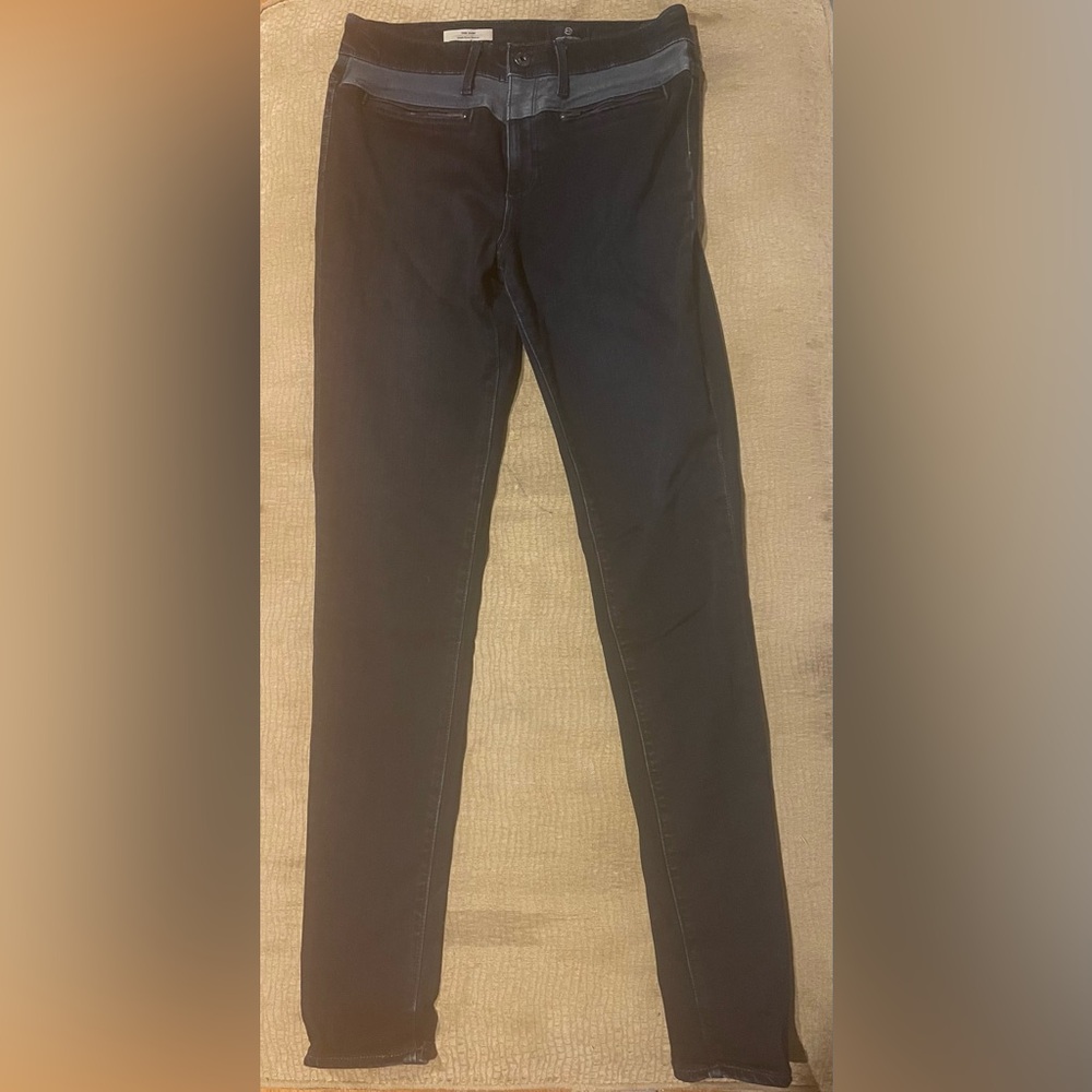 AG Adriano Goldschmied Dark Wash High-Rise Skinny Jeans